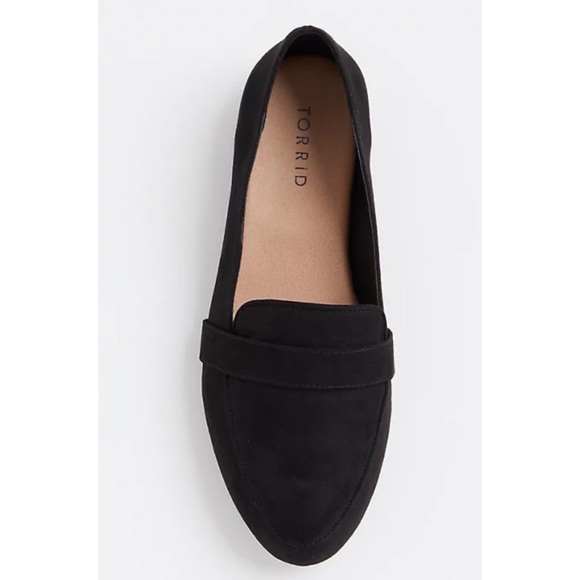 Torrid BLACK FAUX SUEDE LOAFER (WW) Size 7 Size 9 - Picture 2 of 9